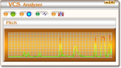 screenshot of Voice Changer Software  Gold's Voice Analyzer Panel