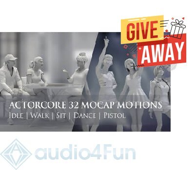 ActorCore Mocap Motions Content Pack Giveaway Free Download