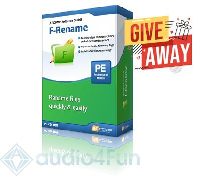 ASCOMP F-Rename Professional Giveaway Free Download