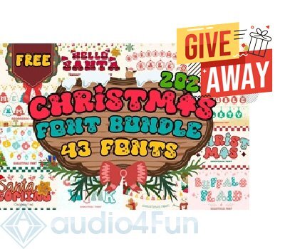 Christmas Font Bundle Giveaway Free Download