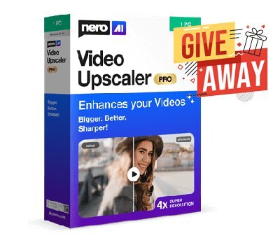 Nero AI Video Upscaler PRO Giveaway Free Download