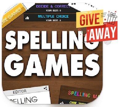 Spelling Games PRO 8 in 1 App Android Giveaway Free Download