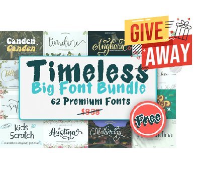 Timeless Big Font Bundle Giveaway Free Download