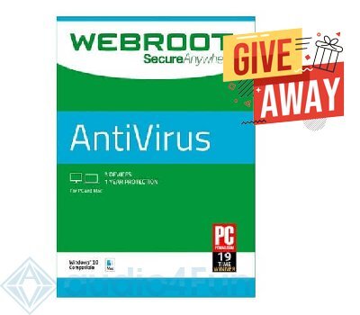 Webroot SecureAnywhere AntiVirus Giveaway Free Download