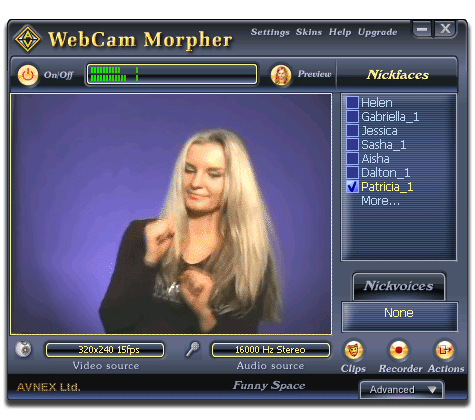 av webcam morpher