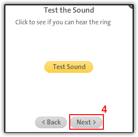 Fig. 4  - Test the Sound dialog.