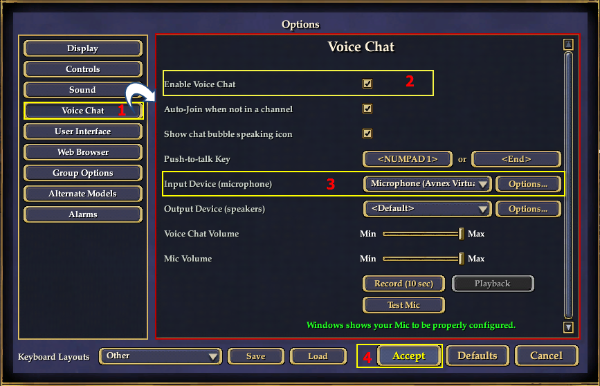 Fig. 4 - Change the Input device of EQ2 into AVnex Virtual Audio Device