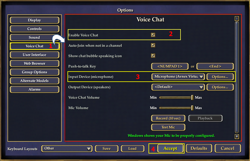 Fig. 4 -  Change the Input device of EQ2 into AVnex Virtual Audio Device