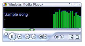  Fig 1 - Play song with Windows Media Player