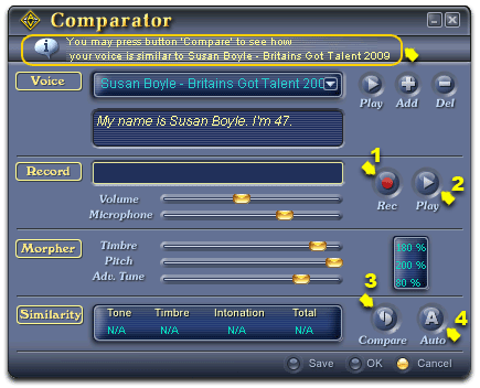   Fig 4 - Record your voice [Comparator]